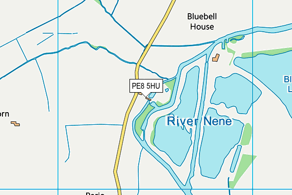 PE8 5HU map - OS VectorMap District (Ordnance Survey) PE8 5HU map - OS VectorMap District (Ordnance Survey)
