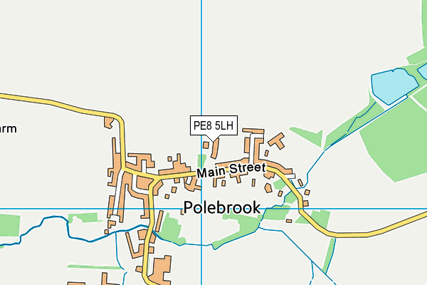 PE8 5LH map - OS VectorMap District (Ordnance Survey) PE8 5LH map - OS VectorMap District (Ordnance Survey)