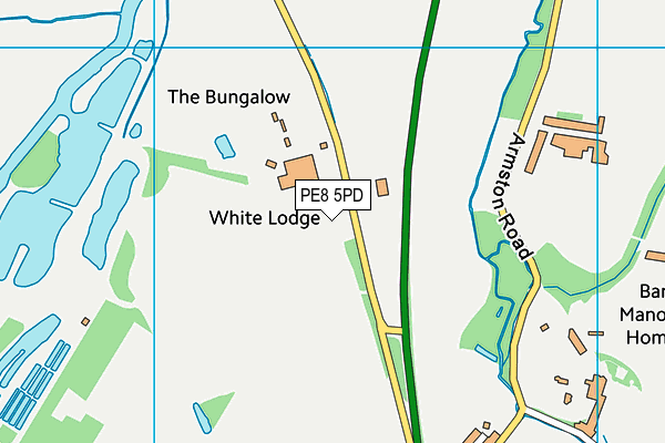PE8 5PD map - OS VectorMap District (Ordnance Survey) PE8 5PD map - OS VectorMap District (Ordnance Survey)
