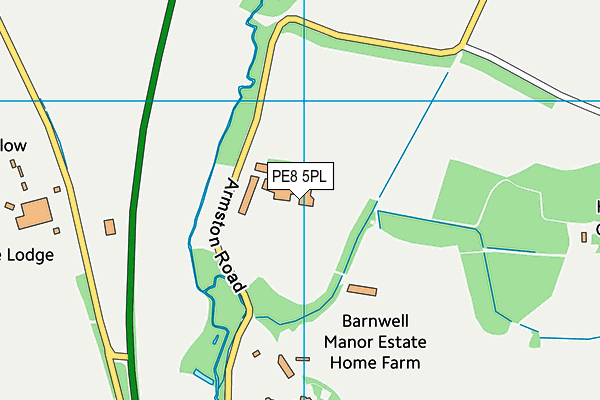 PE8 5PL map - OS VectorMap District (Ordnance Survey) PE8 5PL map - OS VectorMap District (Ordnance Survey)