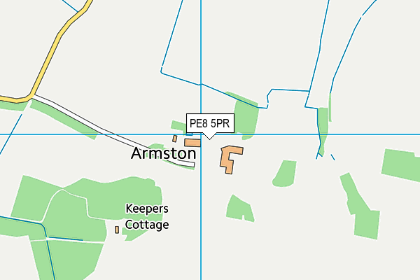PE8 5PR map - OS VectorMap District (Ordnance Survey) PE8 5PR map - OS VectorMap District (Ordnance Survey)