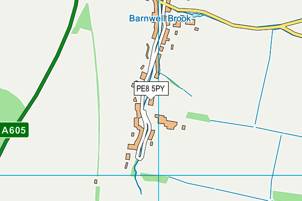 PE8 5PY map - OS VectorMap District (Ordnance Survey) PE8 5PY map - OS VectorMap District (Ordnance Survey)