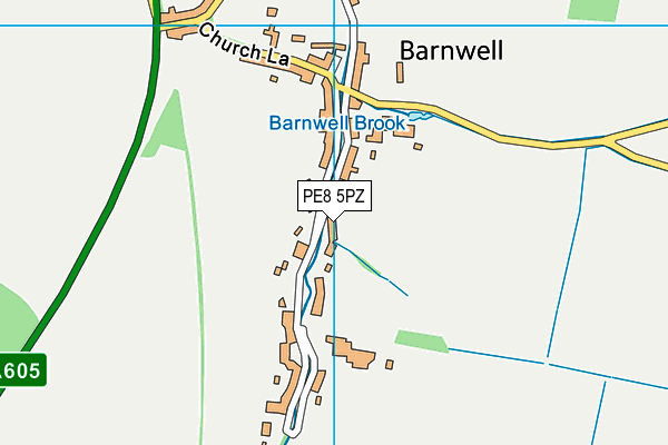 PE8 5PZ map - OS VectorMap District (Ordnance Survey)