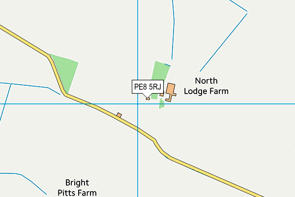 PE8 5RJ map - OS VectorMap District (Ordnance Survey)
