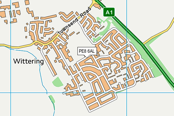 PE8 6AL map - OS VectorMap District (Ordnance Survey) PE8 6AL map - OS VectorMap District (Ordnance Survey)