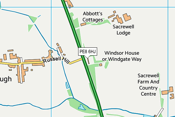 PE8 6HJ map - OS VectorMap District (Ordnance Survey) PE8 6HJ map - OS VectorMap District (Ordnance Survey)
