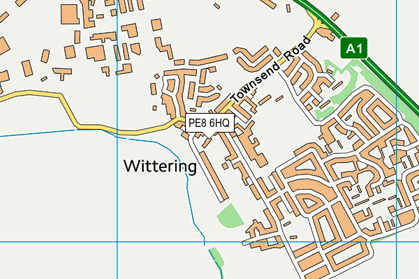 PE8 6HQ map - OS VectorMap District (Ordnance Survey) PE8 6HQ map - OS VectorMap District (Ordnance Survey)