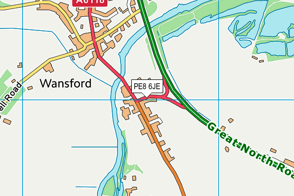 PE8 6JE map - OS VectorMap District (Ordnance Survey) PE8 6JE map - OS VectorMap District (Ordnance Survey)
