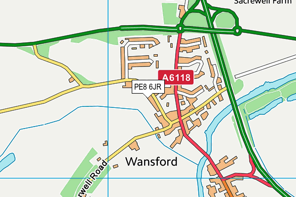 PE8 6JR map - OS VectorMap District (Ordnance Survey) PE8 6JR map - OS VectorMap District (Ordnance Survey)