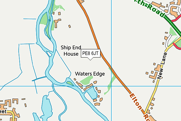 PE8 6JT map - OS VectorMap District (Ordnance Survey) PE8 6JT map - OS VectorMap District (Ordnance Survey)
