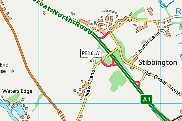 PE8 6LW map - OS VectorMap District (Ordnance Survey) PE8 6LW map - OS VectorMap District (Ordnance Survey)