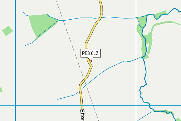 PE8 6LZ map - OS VectorMap District (Ordnance Survey) PE8 6LZ map - OS VectorMap District (Ordnance Survey)