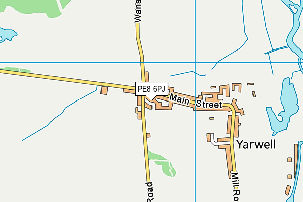PE8 6PJ map - OS VectorMap District (Ordnance Survey) PE8 6PJ map - OS VectorMap District (Ordnance Survey)