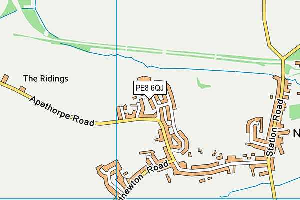 PE8 6QJ map - OS VectorMap District (Ordnance Survey) PE8 6QJ map - OS VectorMap District (Ordnance Survey)
