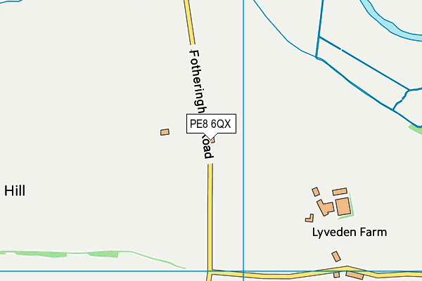 PE8 6QX map - OS VectorMap District (Ordnance Survey) PE8 6QX map - OS VectorMap District (Ordnance Survey)