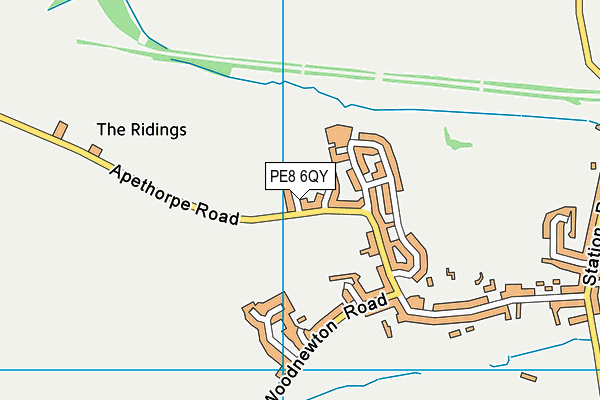 PE8 6QY map - OS VectorMap District (Ordnance Survey) PE8 6QY map - OS VectorMap District (Ordnance Survey)