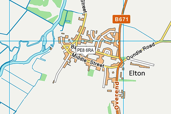 PE8 6RA map - OS VectorMap District (Ordnance Survey) PE8 6RA map - OS VectorMap District (Ordnance Survey)