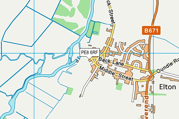 PE8 6RF map - OS VectorMap District (Ordnance Survey) PE8 6RF map - OS VectorMap District (Ordnance Survey)