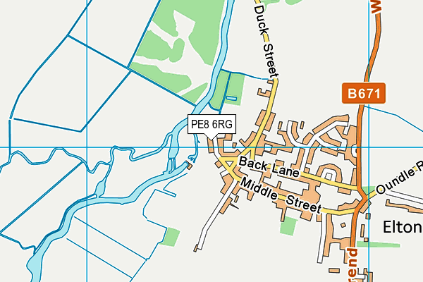 PE8 6RG map - OS VectorMap District (Ordnance Survey) PE8 6RG map - OS VectorMap District (Ordnance Survey)