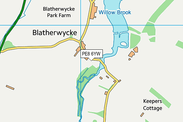PE8 6YW map - OS VectorMap District (Ordnance Survey) PE8 6YW map - OS VectorMap District (Ordnance Survey)