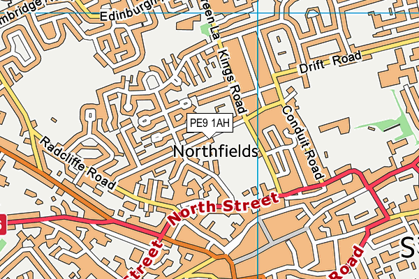 PE9 1AH map - OS VectorMap District (Ordnance Survey) PE9 1AH map - OS VectorMap District (Ordnance Survey)