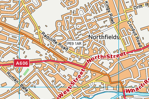 PE9 1AR map - OS VectorMap District (Ordnance Survey) PE9 1AR map - OS VectorMap District (Ordnance Survey)