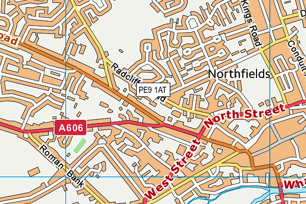 PE9 1AT map - OS VectorMap District (Ordnance Survey) PE9 1AT map - OS VectorMap District (Ordnance Survey)