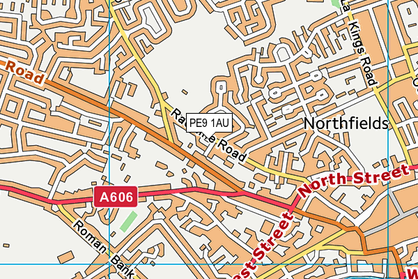 PE9 1AU map - OS VectorMap District (Ordnance Survey) PE9 1AU map - OS VectorMap District (Ordnance Survey)