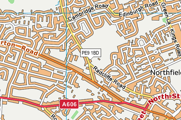PE9 1BD map - OS VectorMap District (Ordnance Survey) PE9 1BD map - OS VectorMap District (Ordnance Survey)