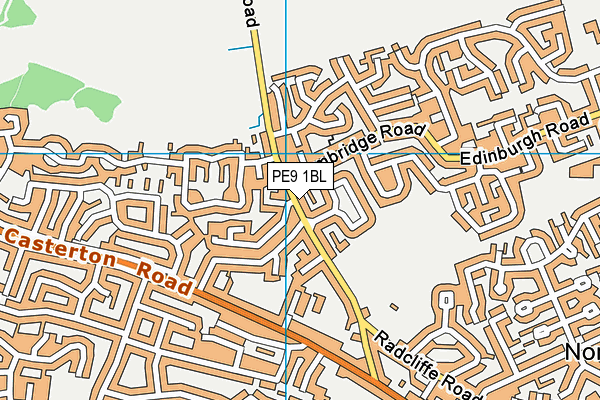 PE9 1BL map - OS VectorMap District (Ordnance Survey) PE9 1BL map - OS VectorMap District (Ordnance Survey)