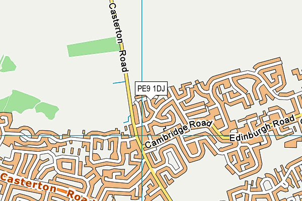 PE9 1DJ map - OS VectorMap District (Ordnance Survey) PE9 1DJ map - OS VectorMap District (Ordnance Survey)