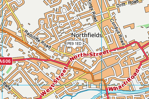 PE9 1ED map - OS VectorMap District (Ordnance Survey) PE9 1ED map - OS VectorMap District (Ordnance Survey)