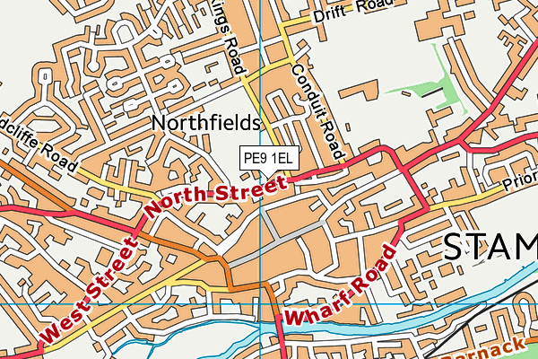 PE9 1EL map - OS VectorMap District (Ordnance Survey) PE9 1EL map - OS VectorMap District (Ordnance Survey)