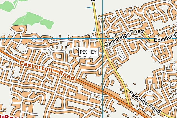 PE9 1EY map - OS VectorMap District (Ordnance Survey) PE9 1EY map - OS VectorMap District (Ordnance Survey)
