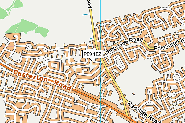 PE9 1EZ map - OS VectorMap District (Ordnance Survey) PE9 1EZ map - OS VectorMap District (Ordnance Survey)