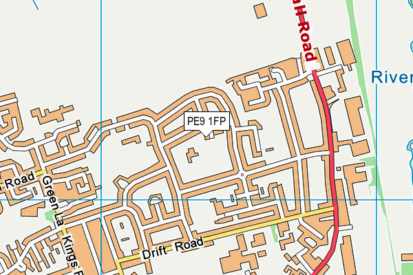 PE9 1FP map - OS VectorMap District (Ordnance Survey) PE9 1FP map - OS VectorMap District (Ordnance Survey)