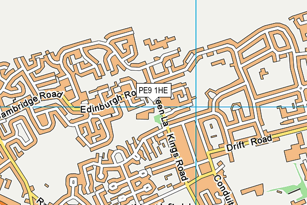 PE9 1HE map - OS VectorMap District (Ordnance Survey) PE9 1HE map - OS VectorMap District (Ordnance Survey)