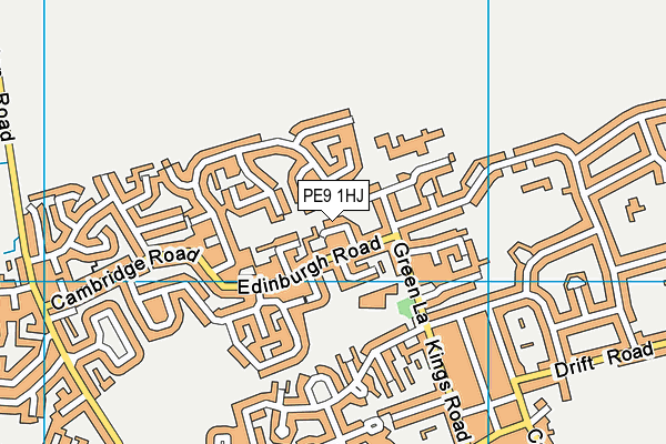 PE9 1HJ map - OS VectorMap District (Ordnance Survey) PE9 1HJ map - OS VectorMap District (Ordnance Survey)