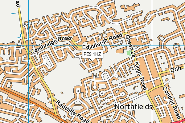 PE9 1HZ map - OS VectorMap District (Ordnance Survey) PE9 1HZ map - OS VectorMap District (Ordnance Survey)