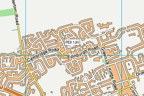 PE9 1JH map - OS VectorMap District (Ordnance Survey) PE9 1JH map - OS VectorMap District (Ordnance Survey)