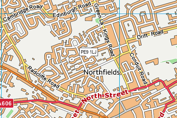 PE9 1LJ map - OS VectorMap District (Ordnance Survey) PE9 1LJ map - OS VectorMap District (Ordnance Survey)