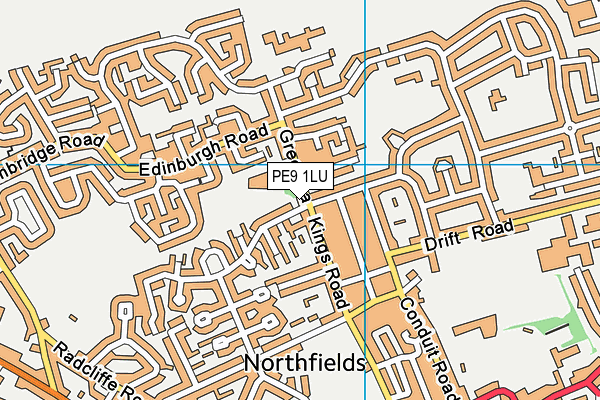 PE9 1LU map - OS VectorMap District (Ordnance Survey) PE9 1LU map - OS VectorMap District (Ordnance Survey)