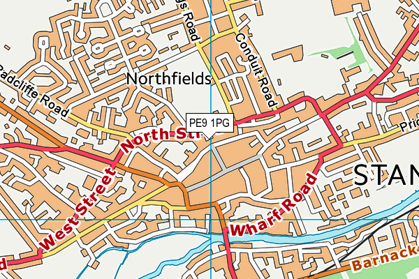 PE9 1PG map - OS VectorMap District (Ordnance Survey) PE9 1PG map - OS VectorMap District (Ordnance Survey)