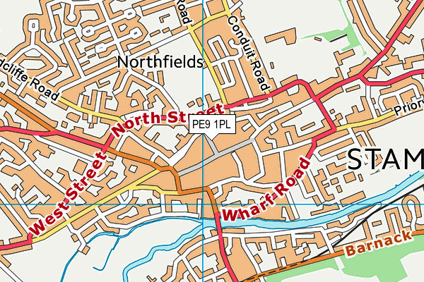 PE9 1PL map - OS VectorMap District (Ordnance Survey) PE9 1PL map - OS VectorMap District (Ordnance Survey)