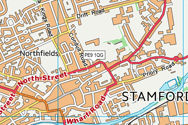 PE9 1QG map - OS VectorMap District (Ordnance Survey) PE9 1QG map - OS VectorMap District (Ordnance Survey)