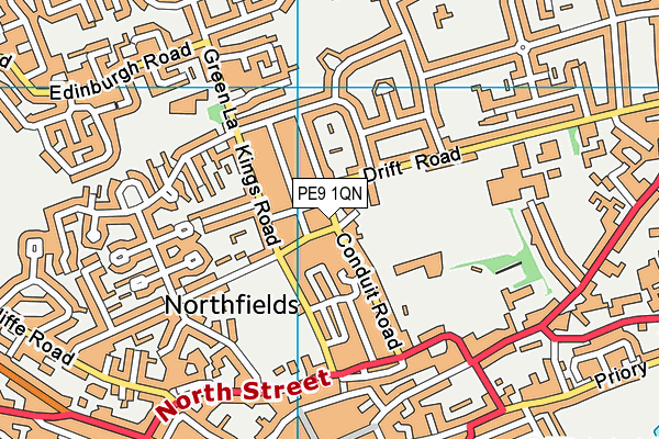 PE9 1QN map - OS VectorMap District (Ordnance Survey) PE9 1QN map - OS VectorMap District (Ordnance Survey)