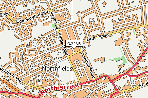 PE9 1QX map - OS VectorMap District (Ordnance Survey) PE9 1QX map - OS VectorMap District (Ordnance Survey)