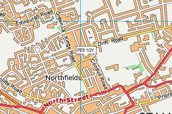 PE9 1QY map - OS VectorMap District (Ordnance Survey) PE9 1QY map - OS VectorMap District (Ordnance Survey)