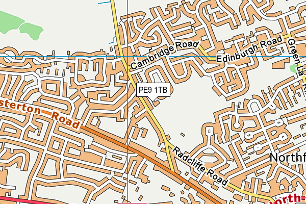 PE9 1TB map - OS VectorMap District (Ordnance Survey) PE9 1TB map - OS VectorMap District (Ordnance Survey)