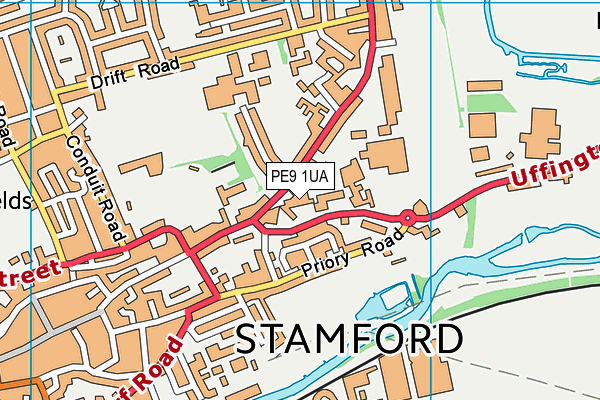 PE9 1UA map - OS VectorMap District (Ordnance Survey) PE9 1UA map - OS VectorMap District (Ordnance Survey)